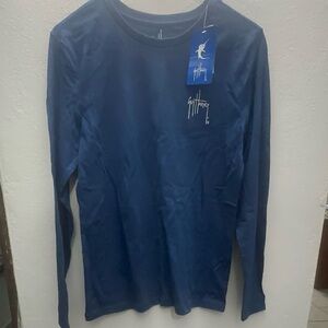 Guy Harvey Blue Long Sleeve Graphic Tee